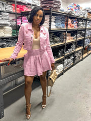 Pink Tweed Set