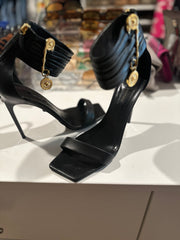 Black Versace Medusa Charm Heels - Size 41