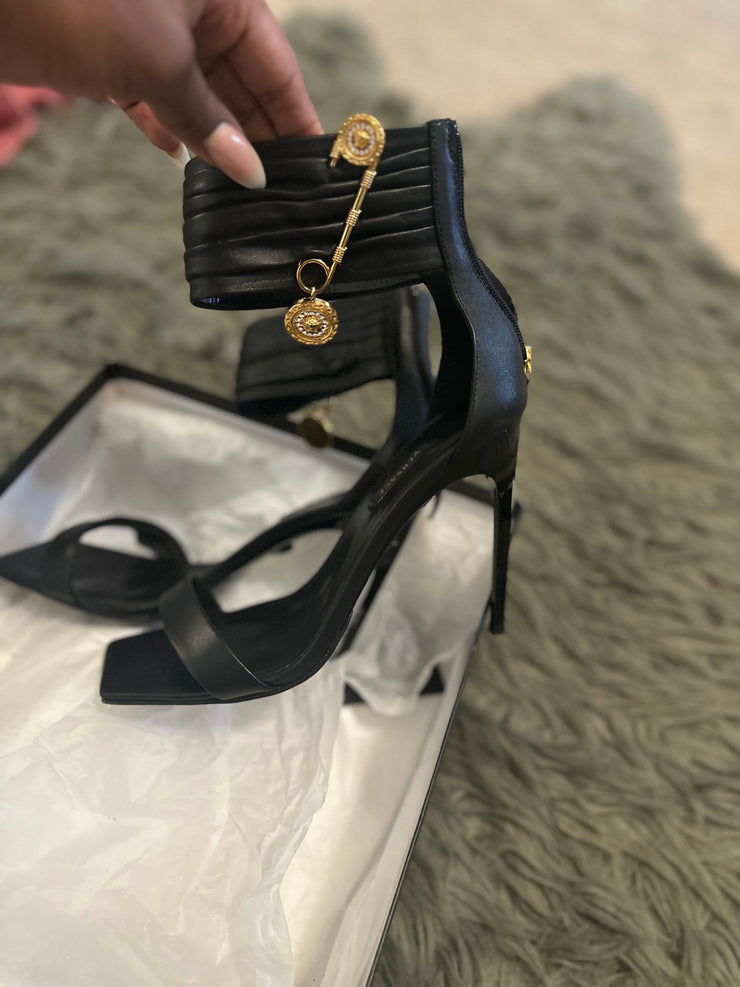 Black Versace Heels - Size 41